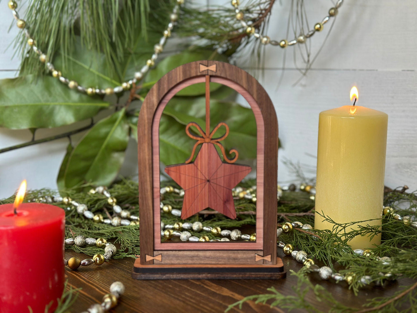 Christmas Star Decor Christmas Star Mantel Decor Christmas Star Table Decor Christmas Star Shelf Sitter Wood Christmas Star