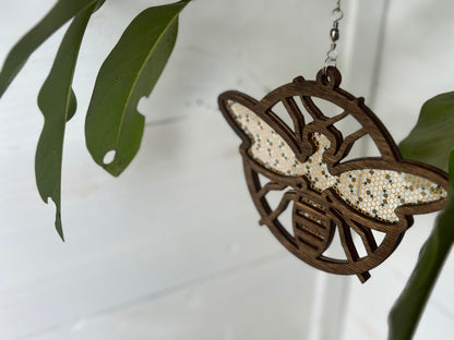 Vintage Honey Bee Suncatcher | Ornament